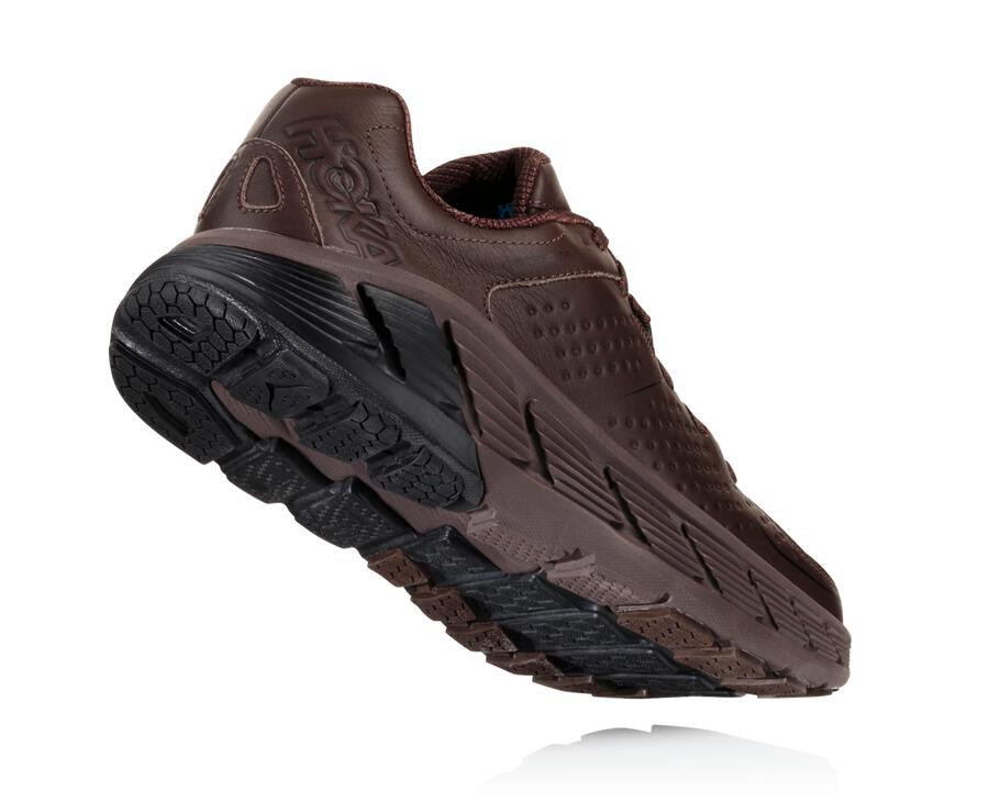 Hoka One One Running Shoes Mens Brown - Gaviota Leather - 61583EZLS